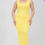 Thumbnail: Plus Size Square Neck Ruched Bodycon Midi Dress