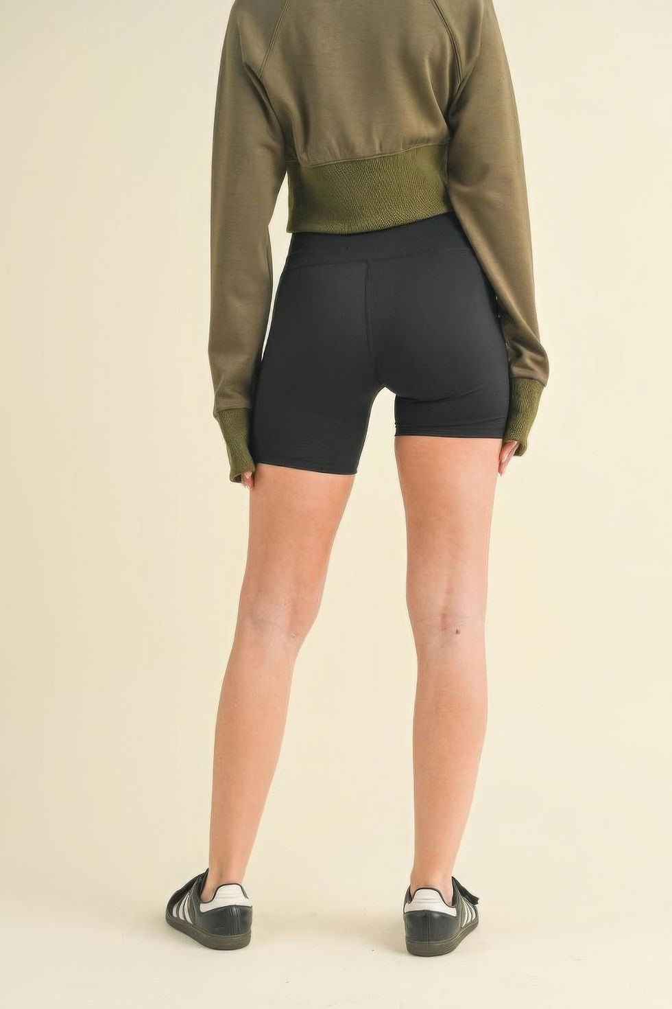 Thumbnail: Ruched Waist Biker Shorts        