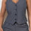Thumbnail: Buttoned Solid V-neck Vest Top