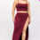 Thumbnail: Plus Size Crop Cami & Split Thigh Maxi Skirt Set
