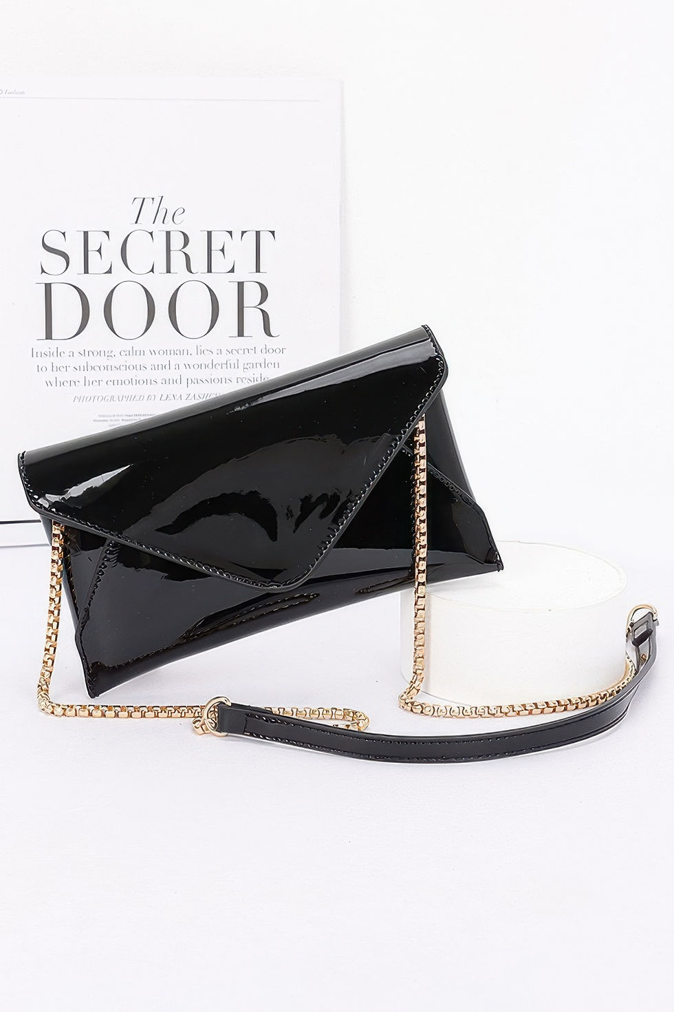 Thumbnail: Enamel Envelope Clutch