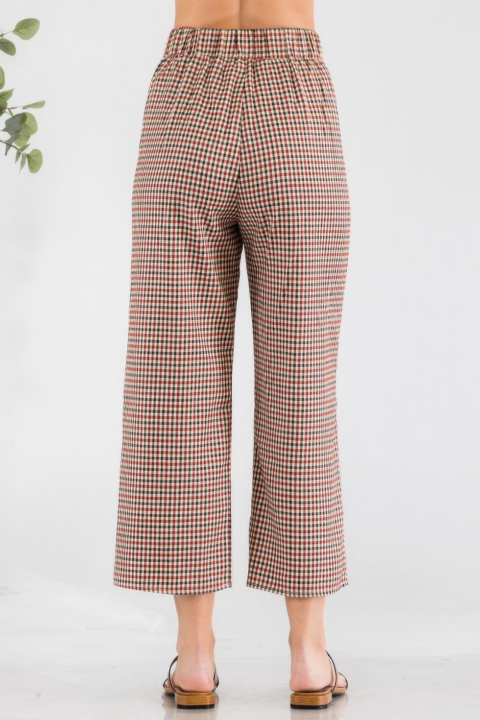 Thumbnail: Gingham High Waist Pants