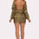 Thumbnail: Backless Bomber Mini Dress