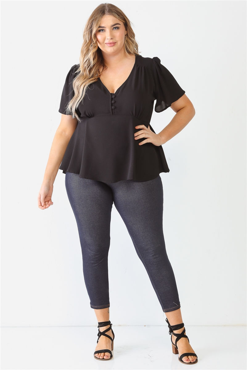 Thumbnail: Plus Tie Detail Flare Top