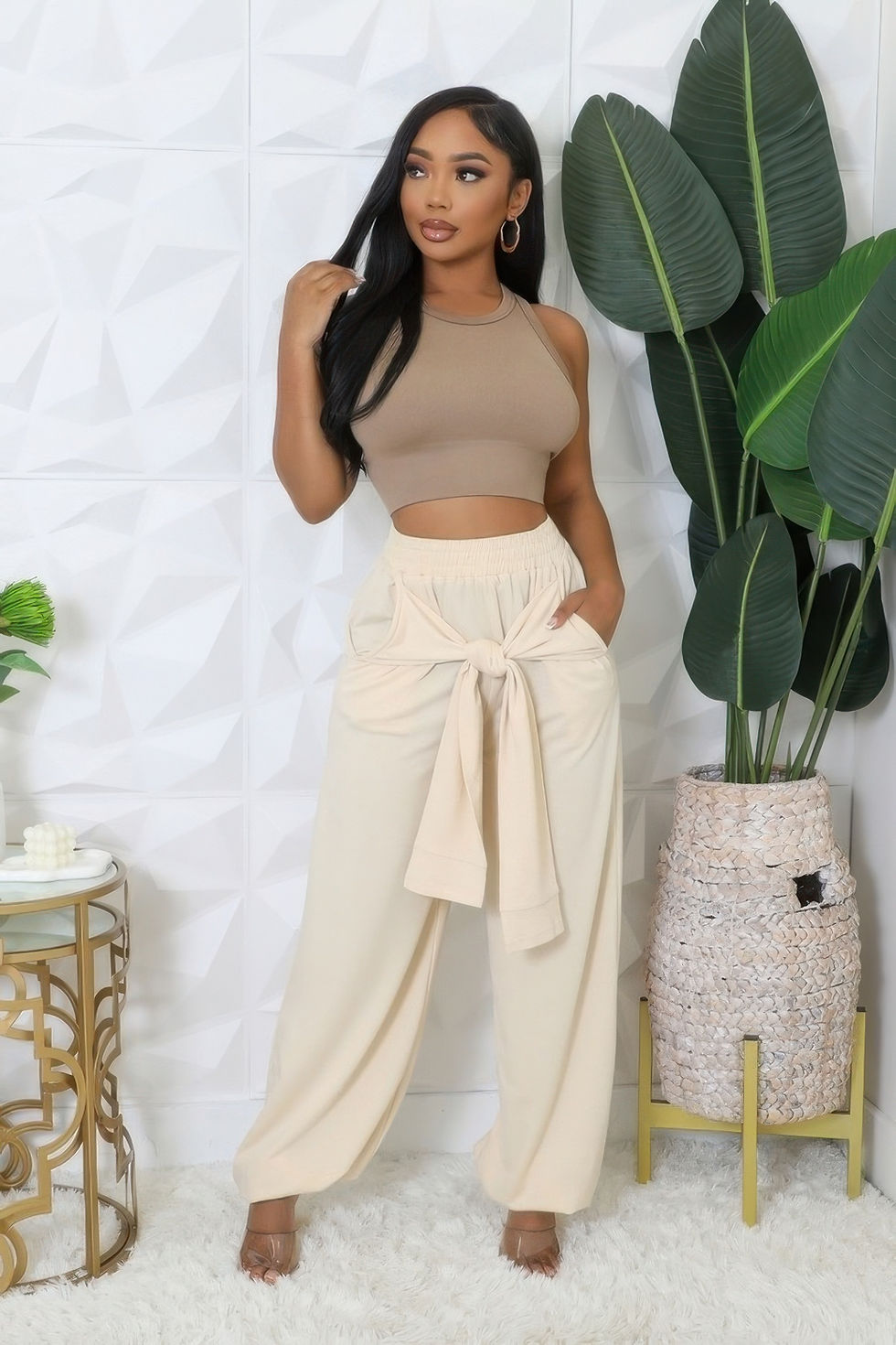 Thumbnail: High-waisted Stretch Pants