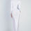 Thumbnail: White - Cutout Bust Mesh Side Detail Long Sleeve Dress