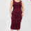 Thumbnail: Plus Size Square Neck Ruched Bodycon Midi Dress