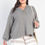Thumbnail: Plus Olive Textured Button Detail Long Sleeve Top