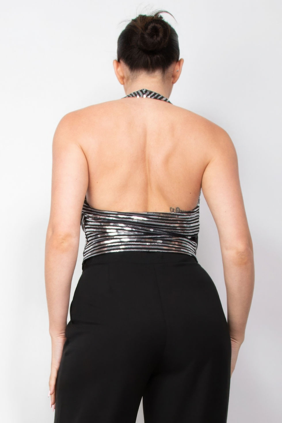 Thumbnail: Surplice Halter Sequin Top