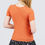 Thumbnail: Short Sleeve W/lace Trim Detail Crew Neck Pointelle Knit Top