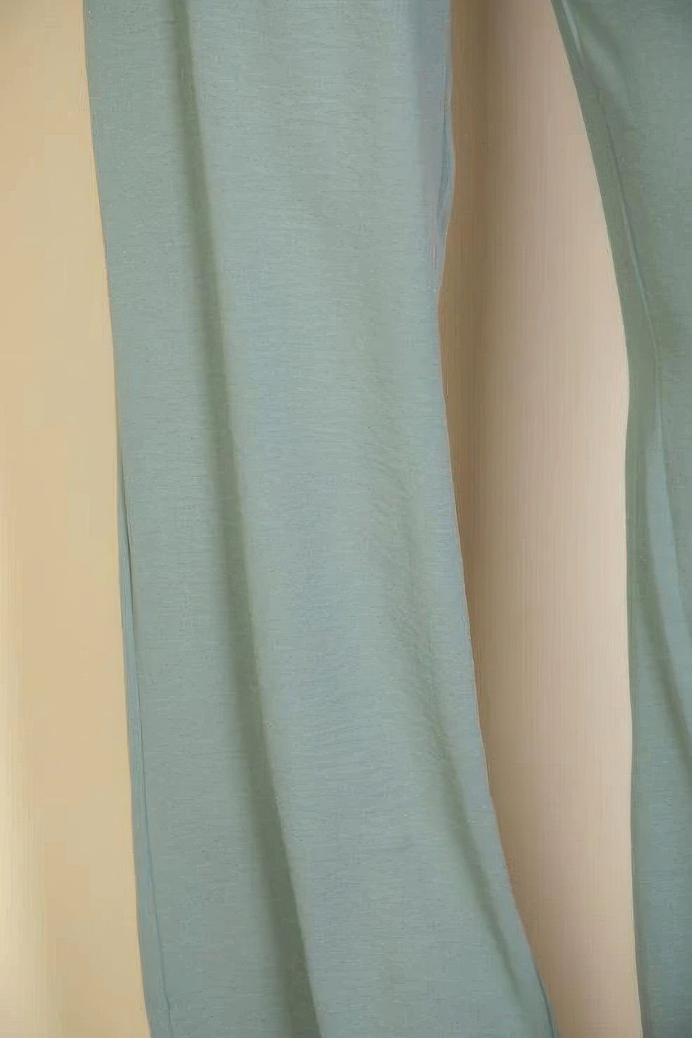 Thumbnail: Drawstring Waist Wide Leg Minimalist Pants