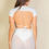 Thumbnail: Ruched Ruffle Trim Mesh Mini Bodycon Skirt