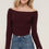 Thumbnail: Long flare slv off shoulder sweater         