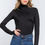 Thumbnail: Long Sleeve High Neck Shirring Detail Ity Knit Bodysuit