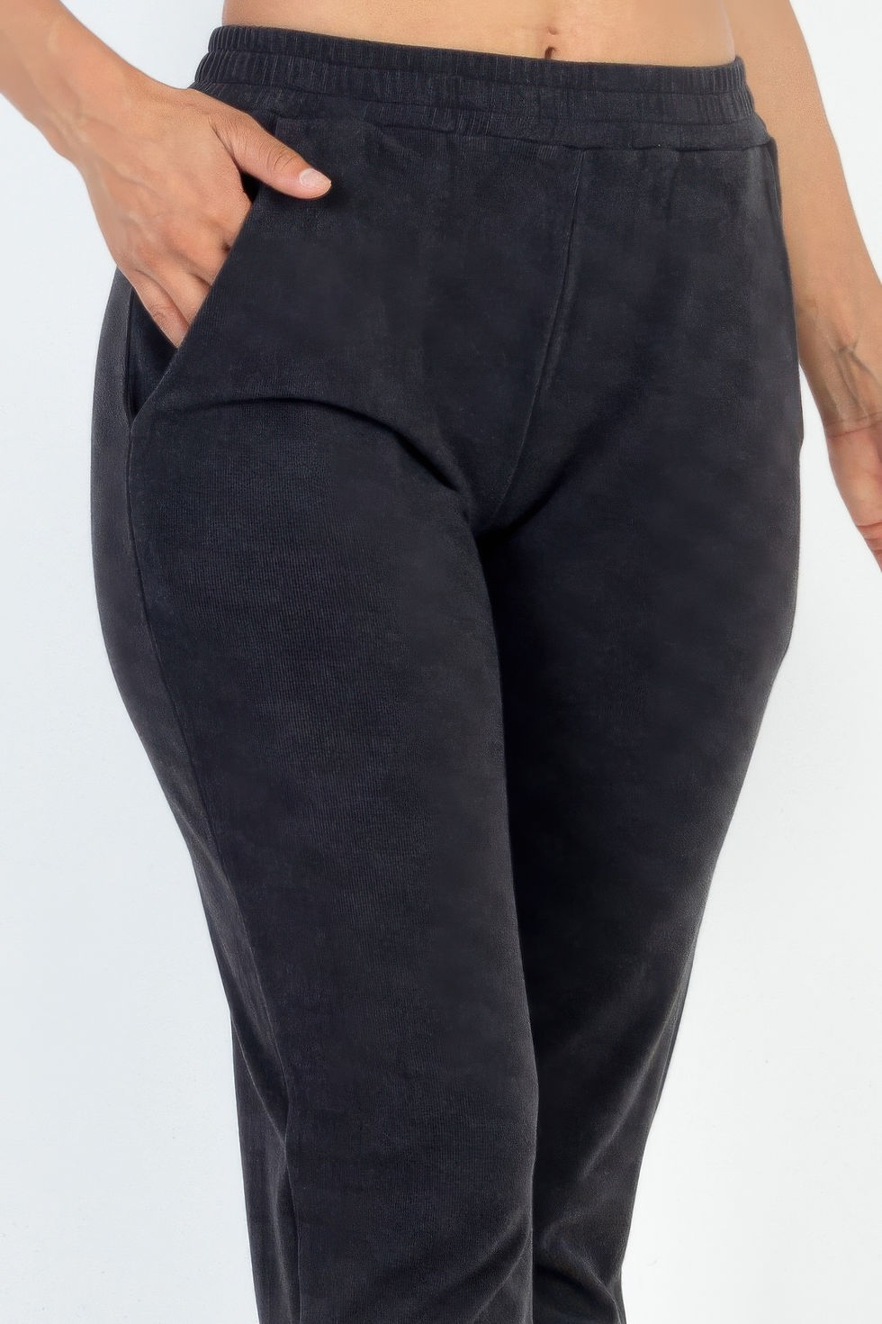Thumbnail: Ribbed Side Pocket Joggers
