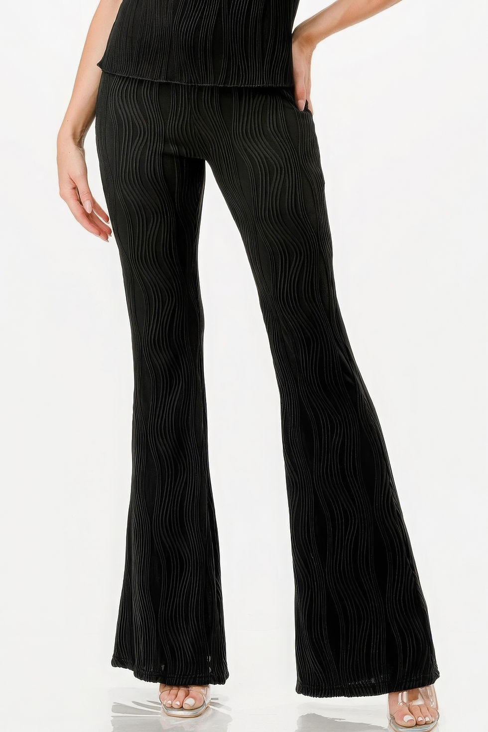 Thumbnail: Pretty Pleated Flare Pants Set