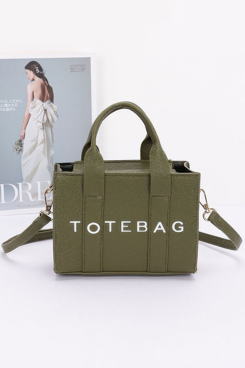 Thumbnail: Faux Leather Tote Bag
