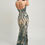 Thumbnail: Spaghetti Strap Art Deco Sequins Maxi Dress