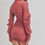 Thumbnail: Solid Color Mock Neck Mini Bodycon Dress