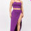 Thumbnail: Plus Size Crop Cami & Split Thigh Maxi Skirt Set