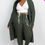 Thumbnail: Plus Size Ribbed Long Cardigan & Leggings Set