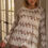 Thumbnail: Plus Size Cream & Taupe Abstract Blur Print Relaxed Sweatshirt
