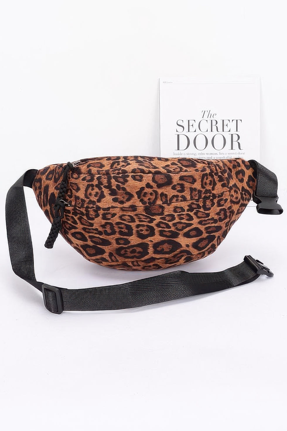Thumbnail: Faux Suede Leo Crossbody Bag