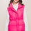 Thumbnail: Zip Up Button Puffer Vest With Waist Toggles