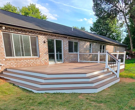 Premium deck, pvc decking, r.d.i drink rail, limtited life time guarantee