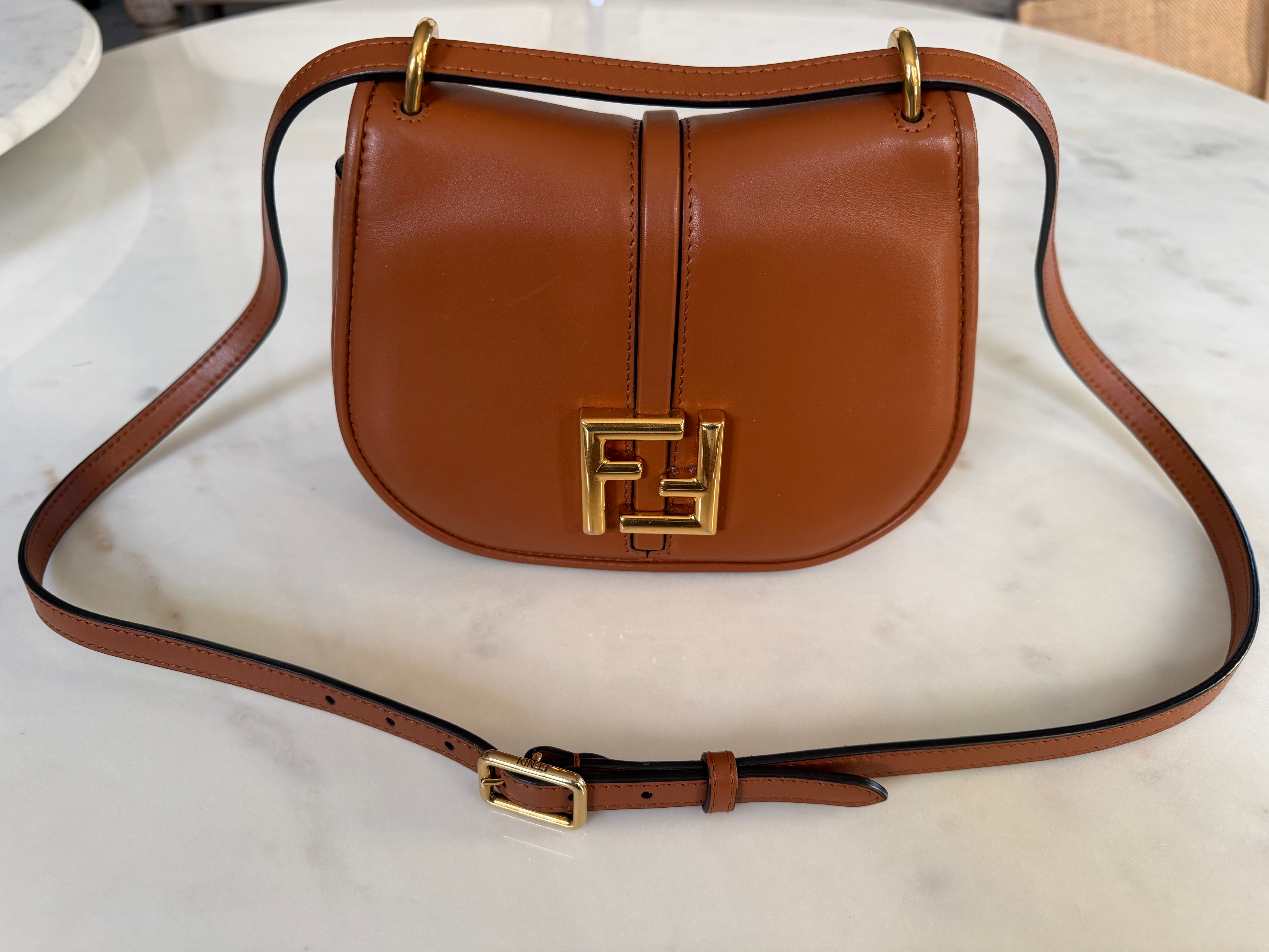 Fendi C'Mon crossbody bag in Camel