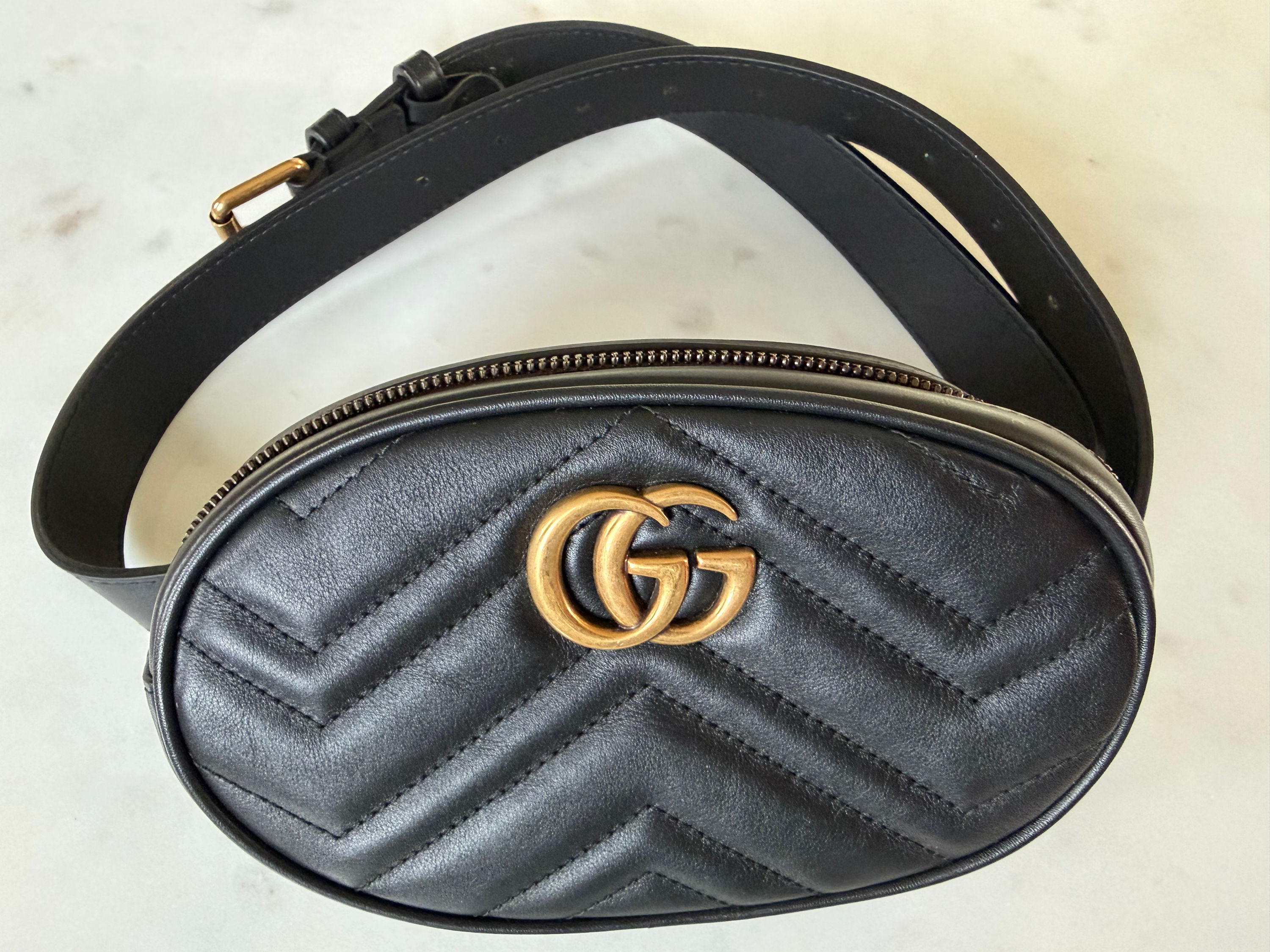 Gucci GG Marmont Belt Bag Black