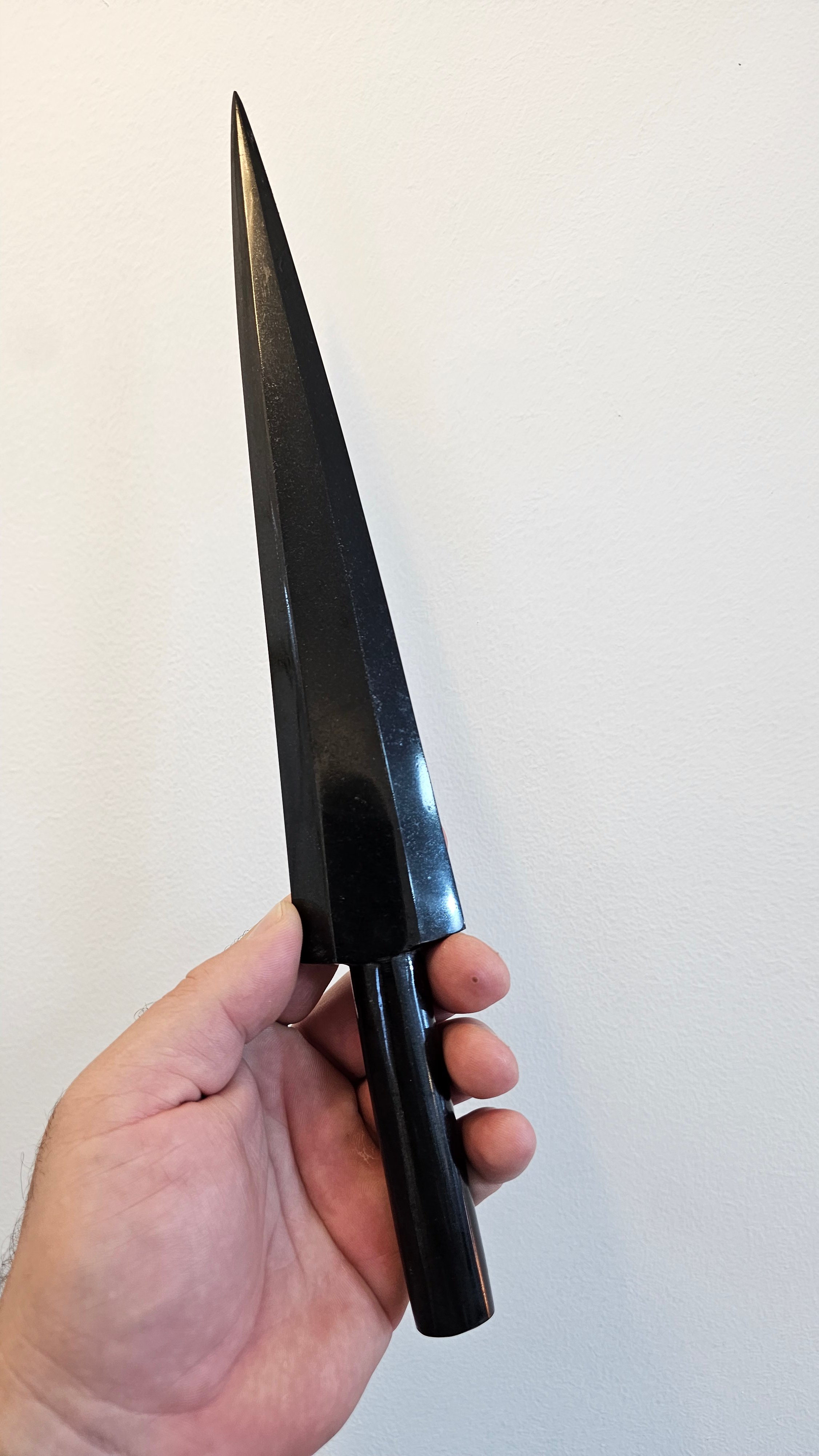 Adaga em quartzo negro M