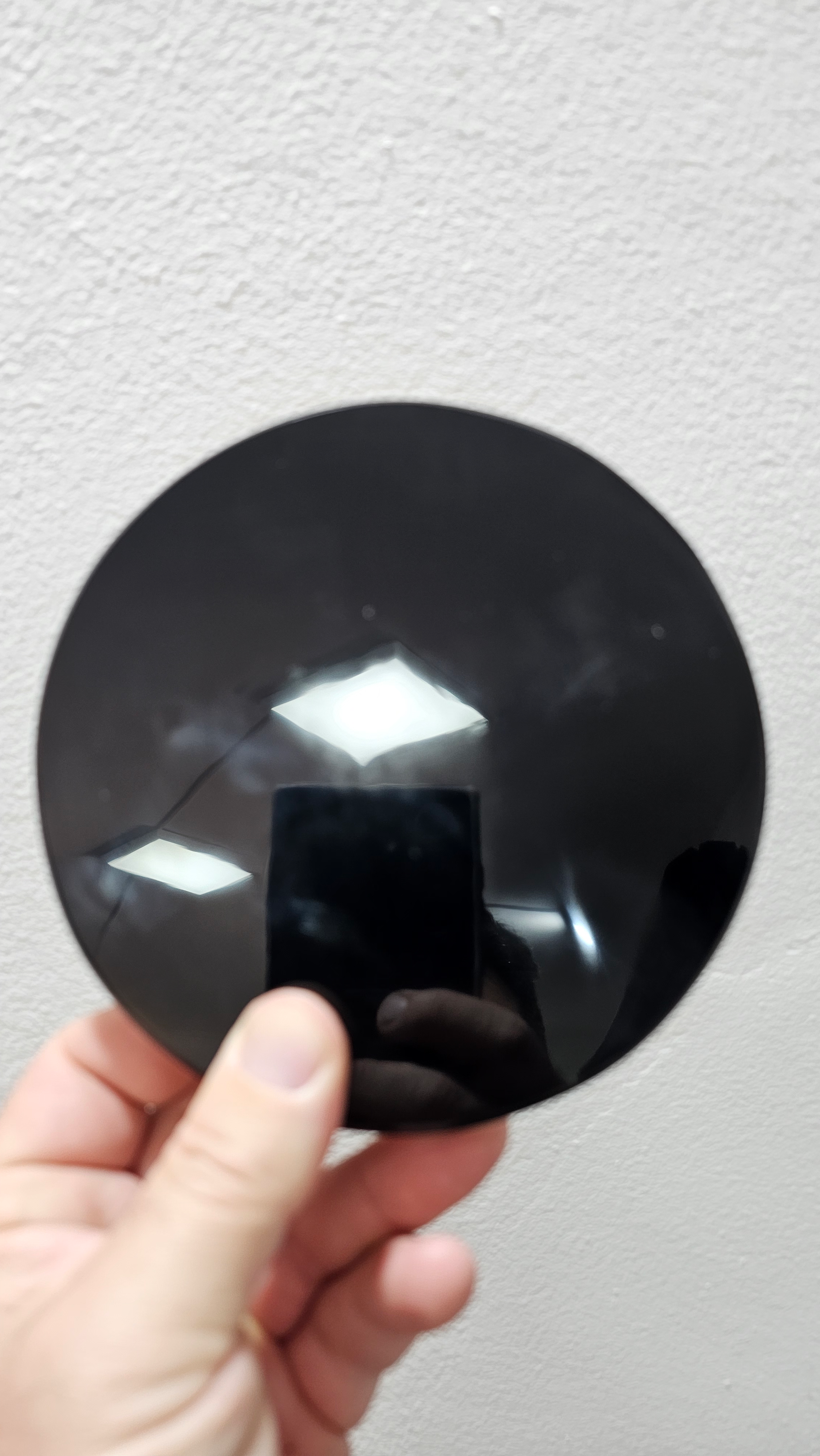 Espelho obsidiana 14.5cm