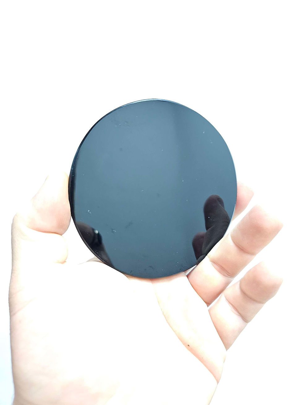 Miniatura: Espelho em obsidiana negra mexicano 