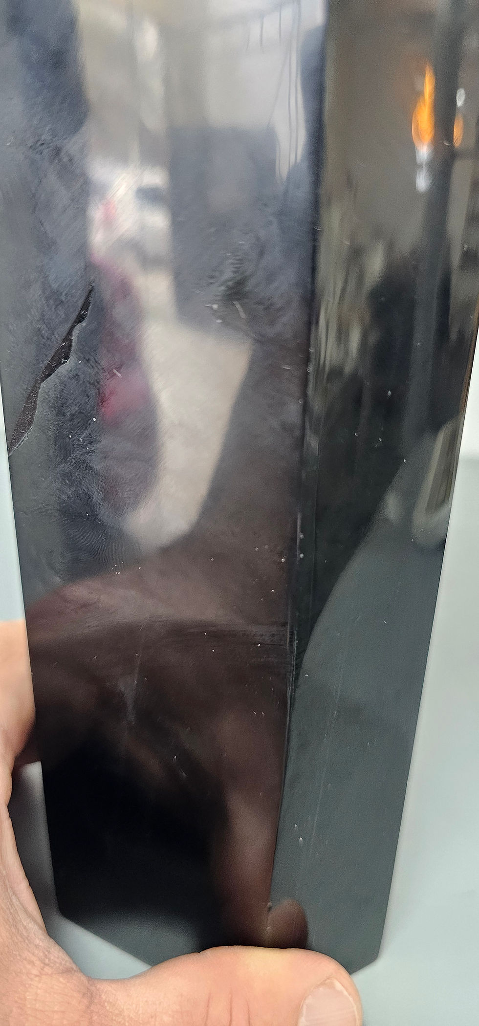 Miniatura: Ponta em obsidiana negra 