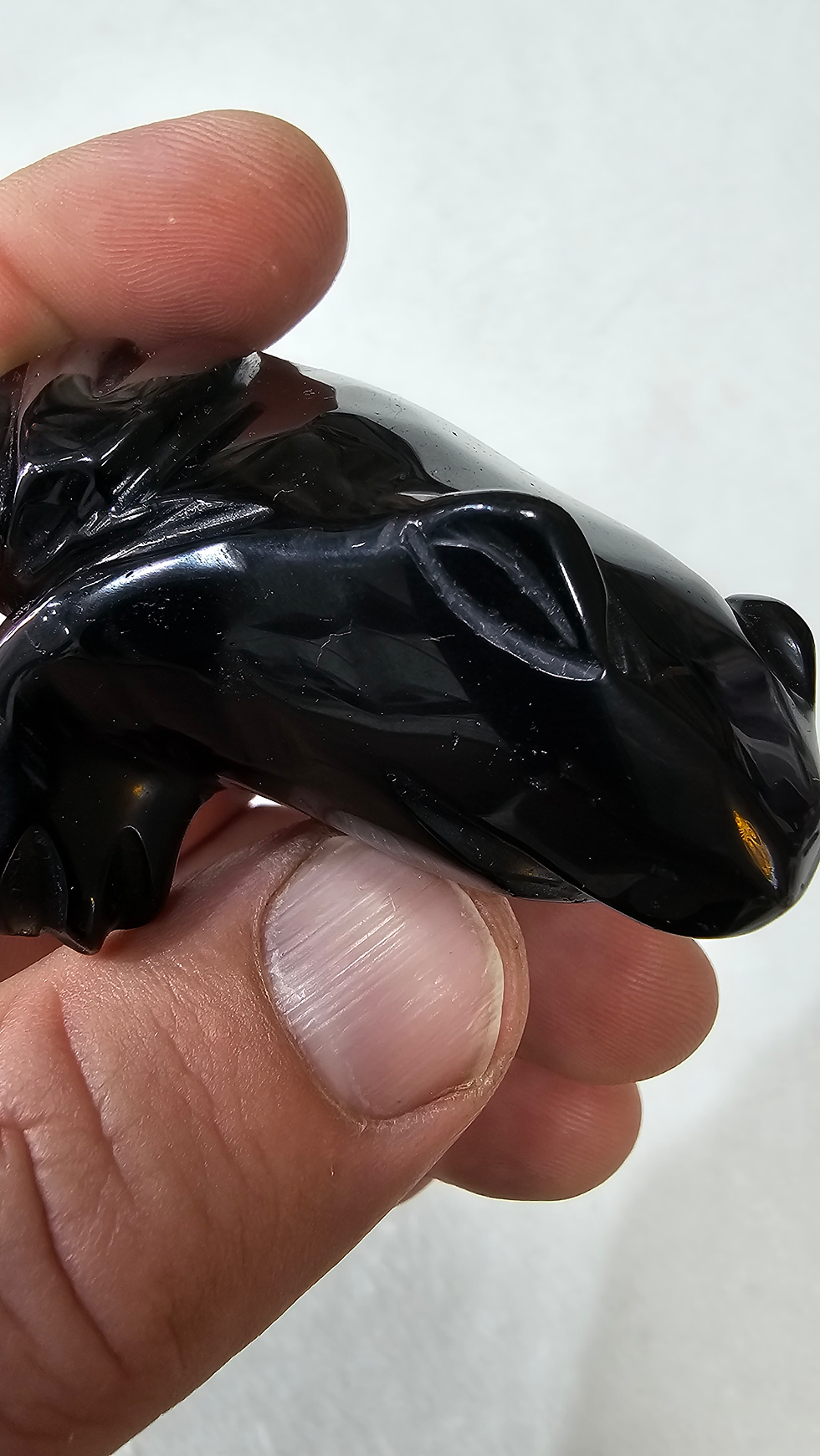Miniatura: Sapo em obsidiana 