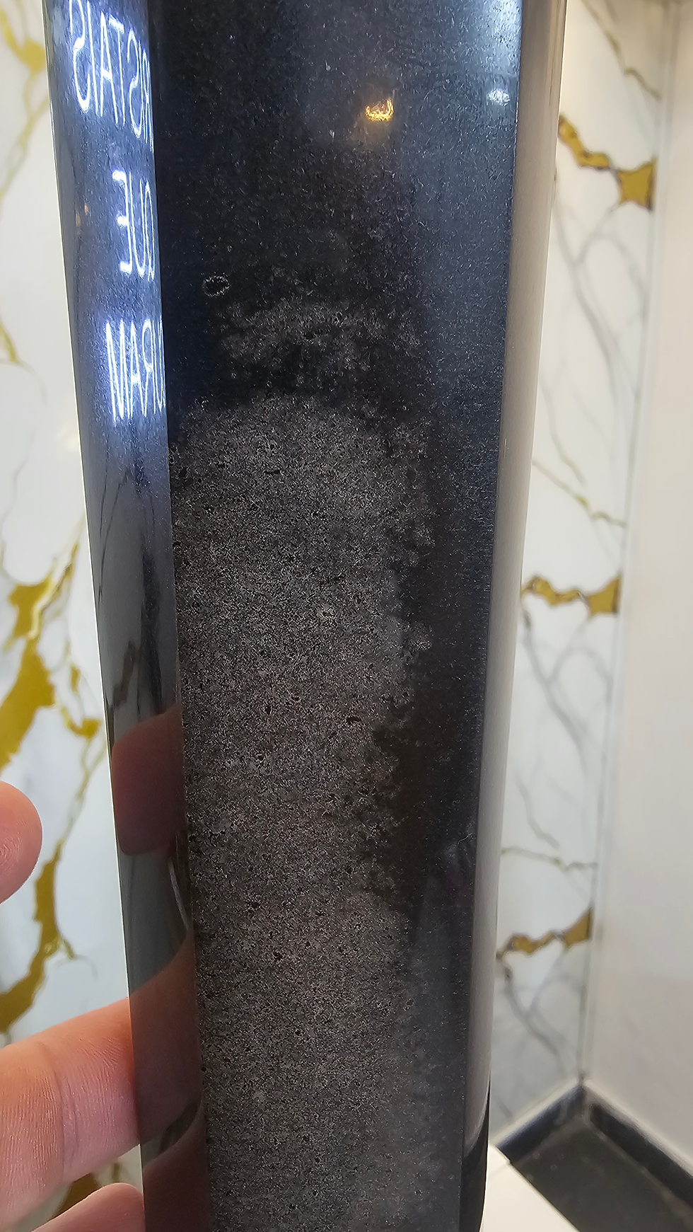 Miniatura: Alta ponta de quartzo negro 