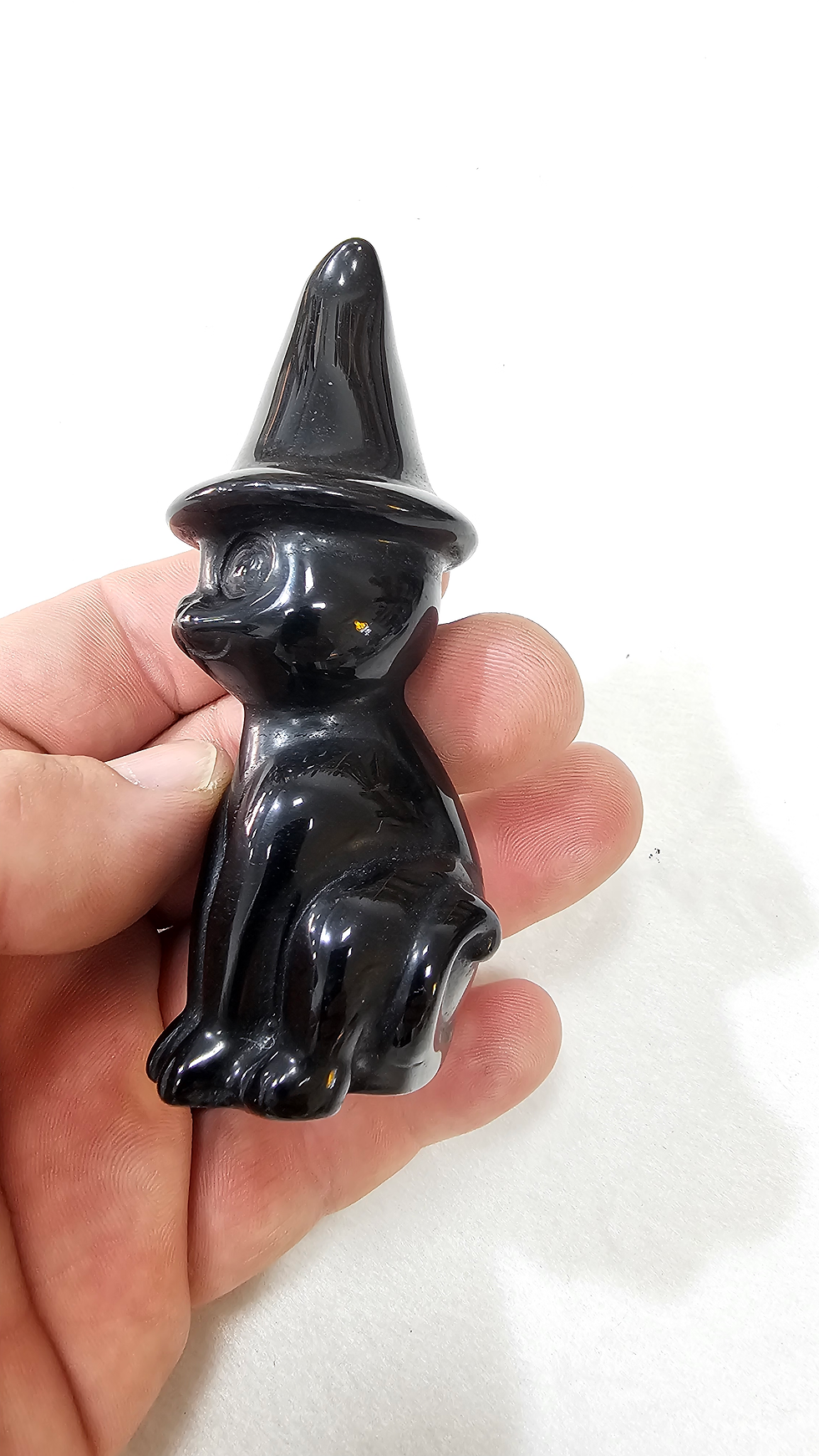 Miniatura: Gato mexicano em obsidiana 