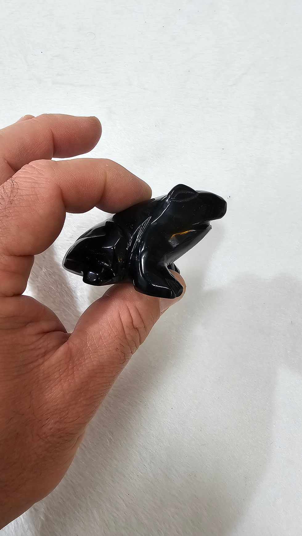 Miniatura: Sapo em obsidiana 