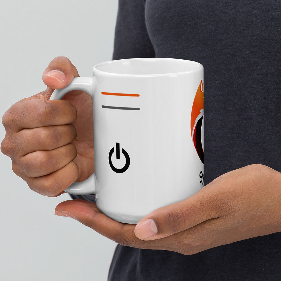 Thumbnail: Sync 3 White glossy mug