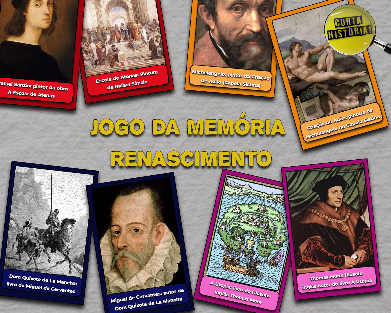 Jogo da memória Renascimento (em PDF para imprimir)
