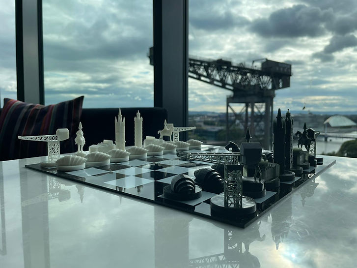 Clydeside Chess Set Radisson Red