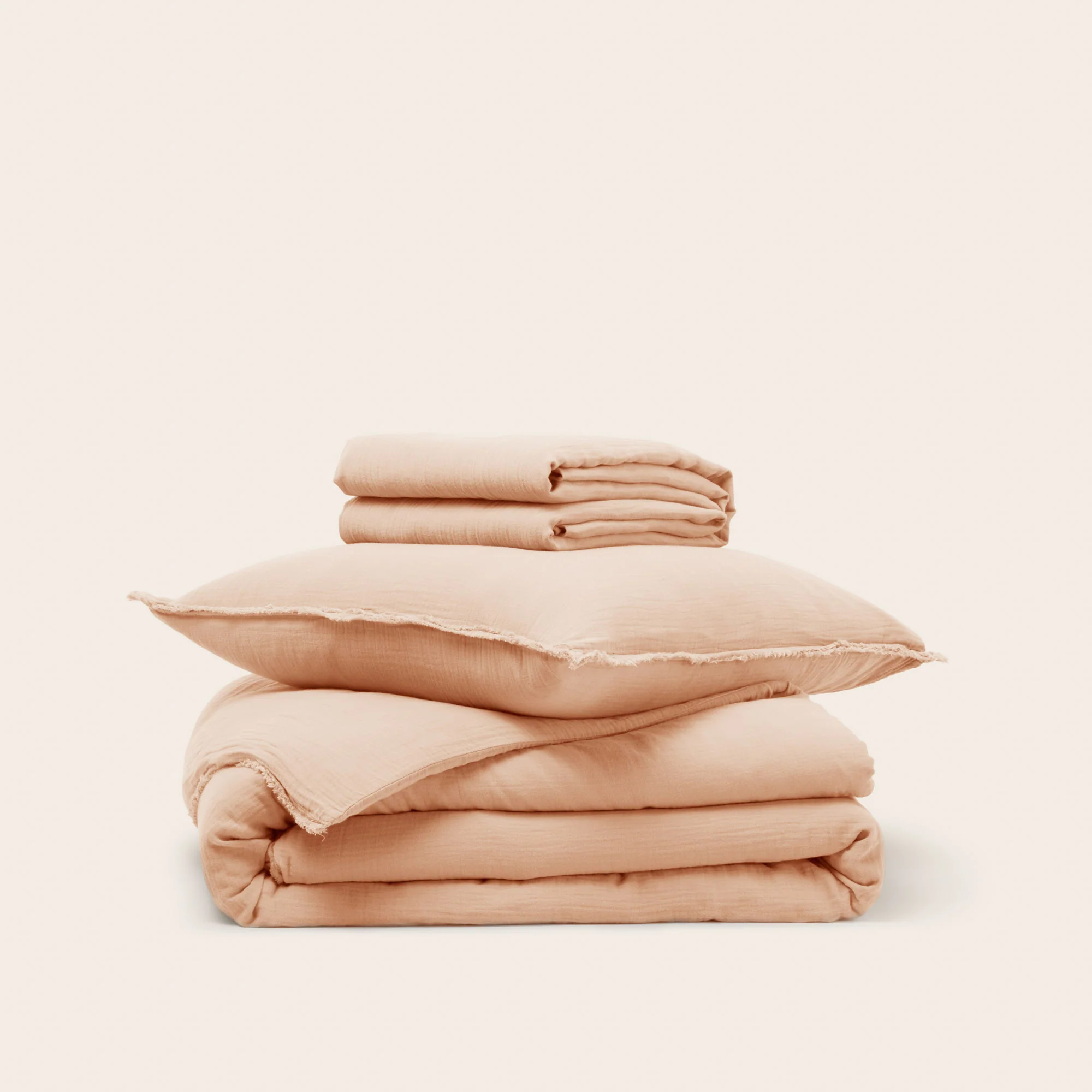housse de couette Lou  rose poudré par Madura