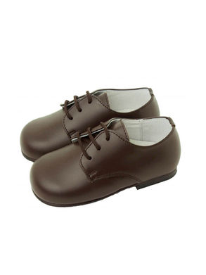 chaussures à lacets enfants marron blucher