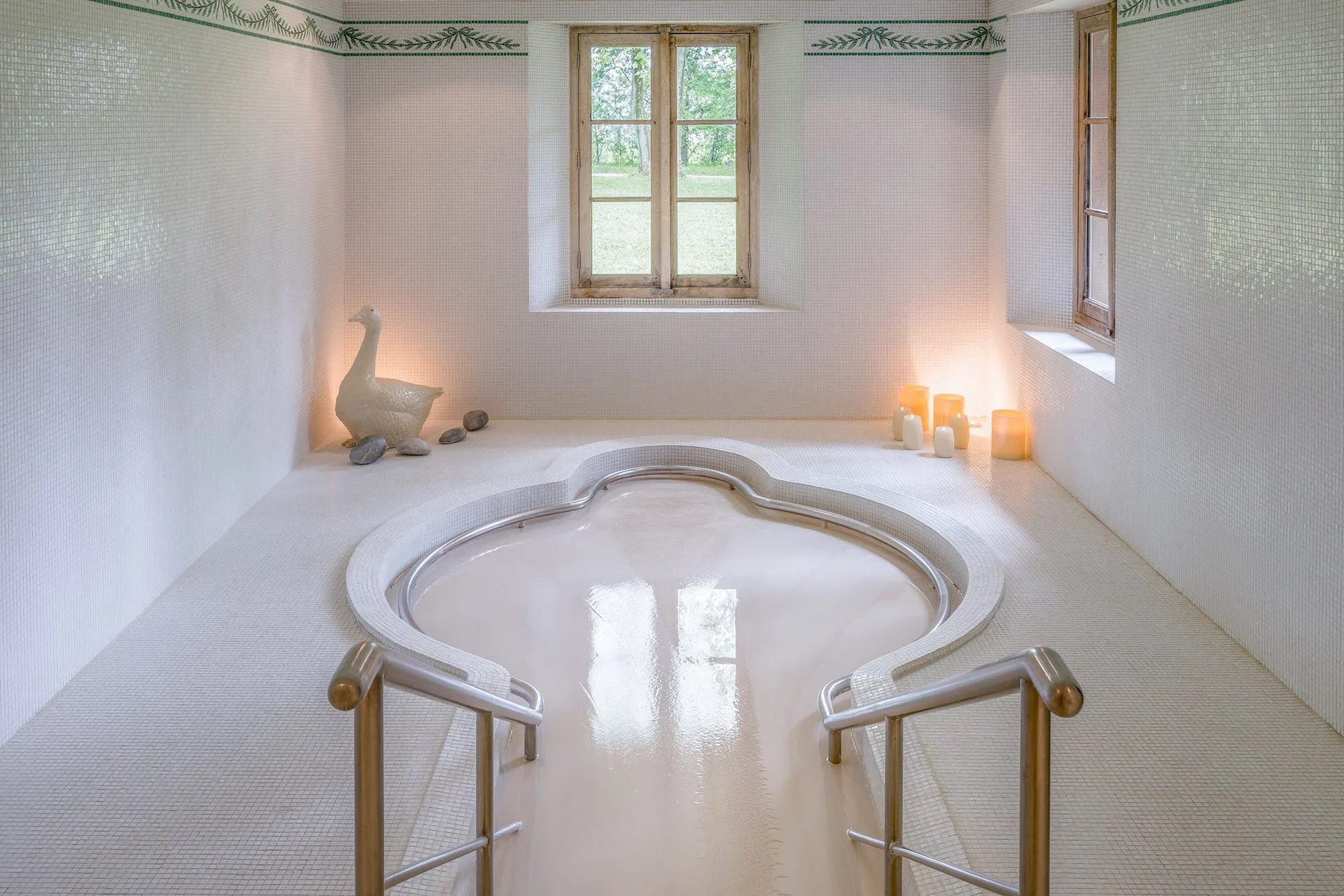 bain au lait dans la ferme d'eugénie