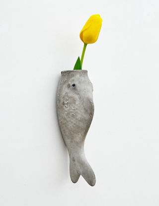 Sculpture de poisson par Olivier Millagou