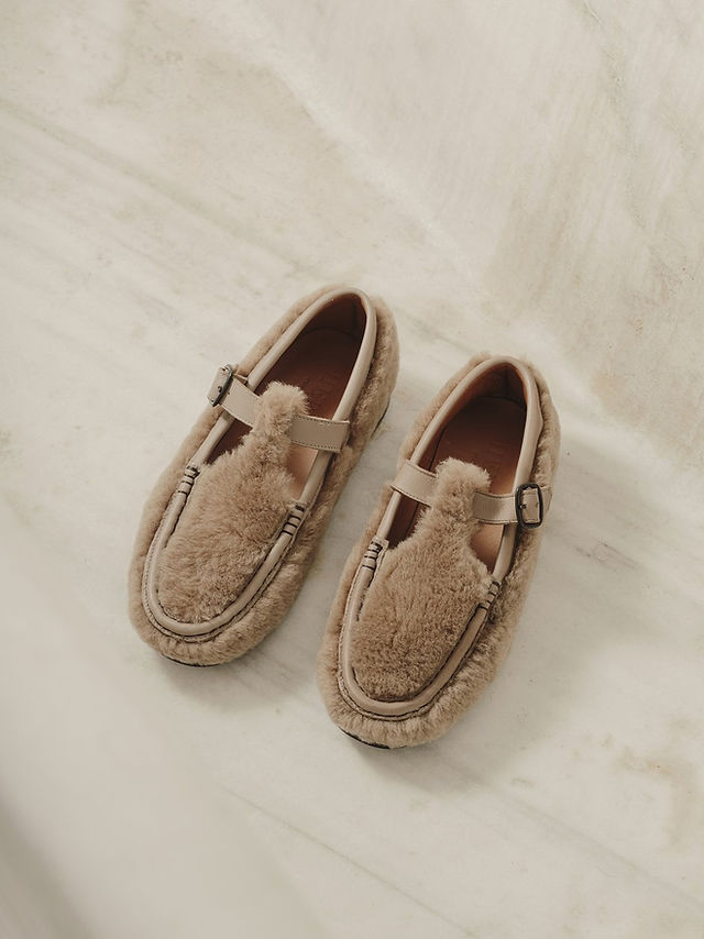 mocassin en mouton alber de chez hereu