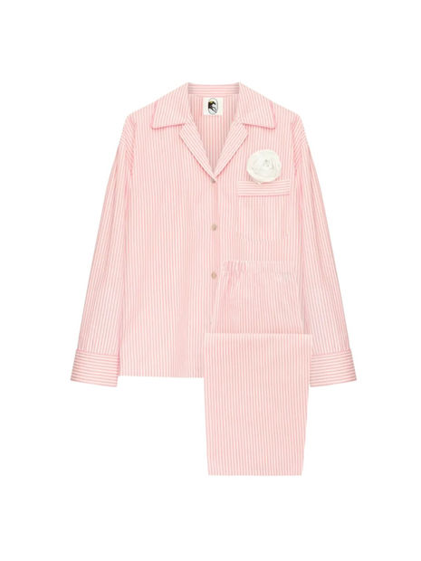 PYJAMA RAYÉ ROSE ET BLANC SLEEPER