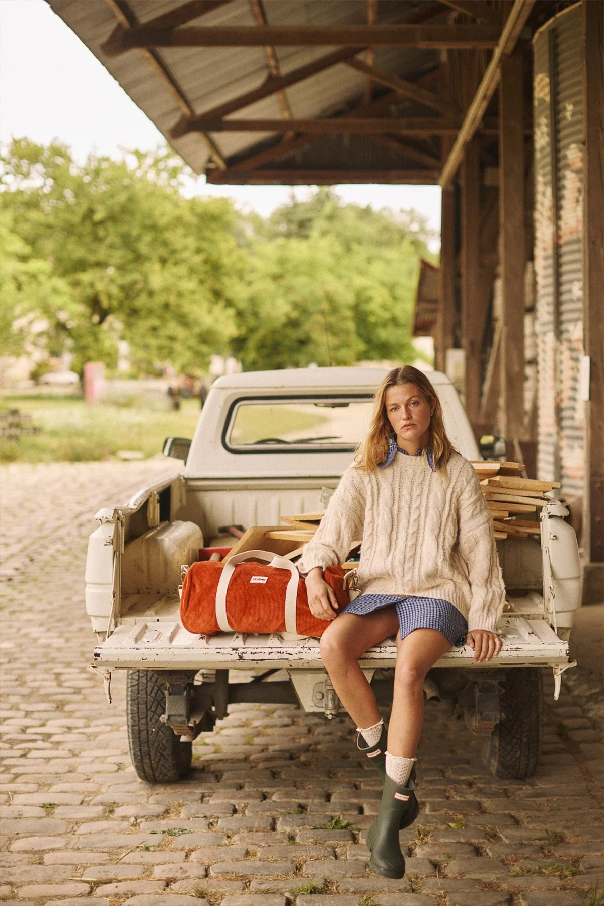 Sac bowling velours Hindbag