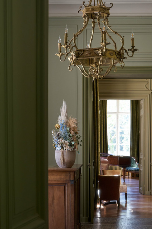 Grand bouquet de fleurs séchées aux Sources De Cheverny